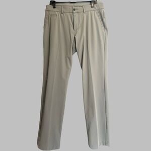 KJUS Ike Chino Pants Regular Fit Mens 34x32 Gray Golf Stretch Commuter Tech